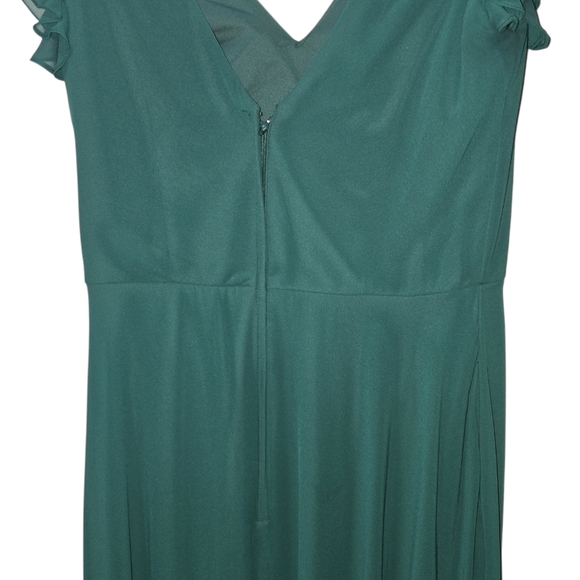 Mori Lee Madeline Gardner Ruffle Flutter Sleeve Dress Size 12 - Picture 5 of 9